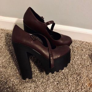 Purple Soda brand heels